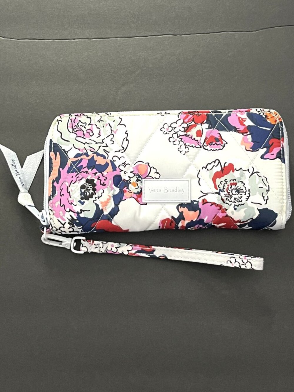 Vera Bradley Ultralight RFID Exuberant Floral Accordion Wristlet Wallet